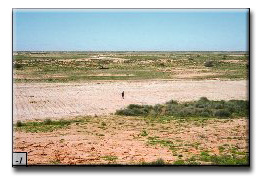 Landscape - The site surface and edge have been contoured into the surrounding landscape, but the colour contrasts with the surroundings