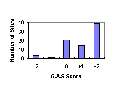 Graph showing results of GAS assessment for Objectvive