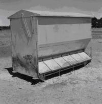 Figure 3, Photo 104976, Self feeding unit for pigs.