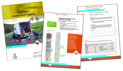 Example of pages from Drill Hole Geophysical Logging manual